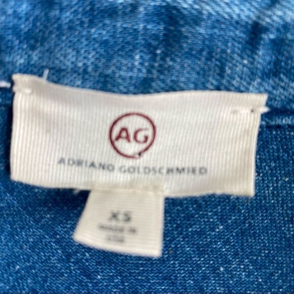 AG Adriano Goldsshmied Denim Button Down Shirt Size X-Small - Picture 3 of 8